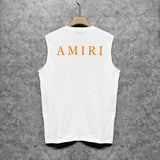 Amiri tank top spider letter printing