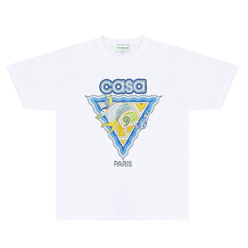 Casablanca T Shirts Fashion Print Street