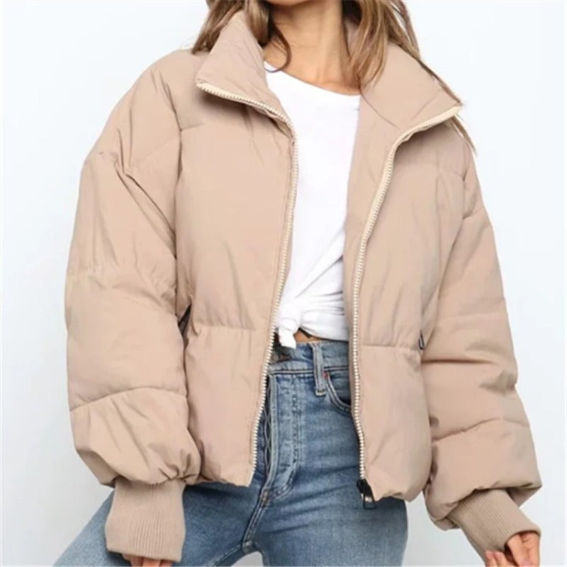 Women Cotton Coat Loose and Warm Idle Style down Jacket