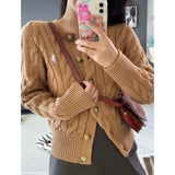 Ralph Lauren Knitted sweaters RL Ralph Lauren Pony Sweater Cardigan Casual Knitted Sweater Loose