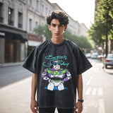 Mens Vintage T Shirt Short Sleeve T-Shirt Men's Loose