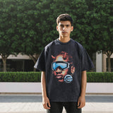 Mens Vintage T Shirt Printed Washed