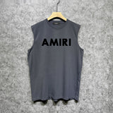 Amiri tank top thick flat simple letterprinting