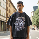 Mens Vintage T-Shirt Printed Short Sleeve T-Shirt