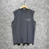 Amiri tank top double-sided rose printing