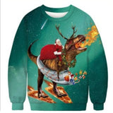 Black Christmas Sweater Vertical Stripes 3D Printed Sweater