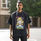 Mens Vintage T Shirt Short Sleeve T-Shirt Men's and Women's Loose