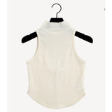 Women Vest Suspenders High Neck Sexy Vest Summer