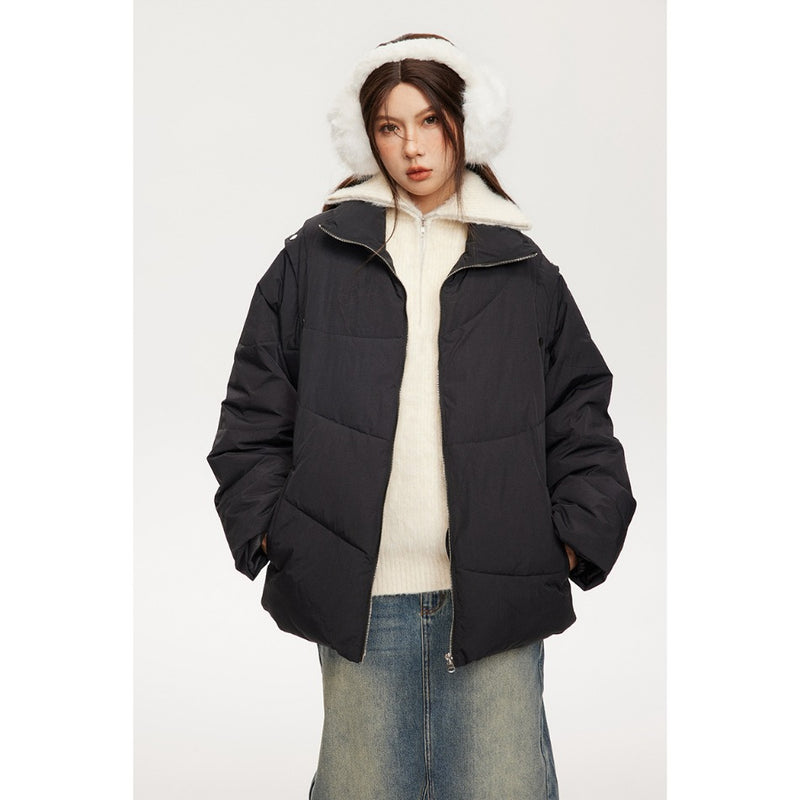Unisex Coat Winter Thick Cotton Clothing Stand Collar