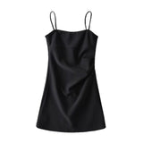 Women Dresses Pleated Dress Sexy Suspenders