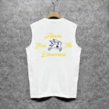 Amiri tank top yellow letter pegasus printing