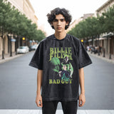 Mens Vintage T Shirt Printed Short Sleeve T-Shirt Men