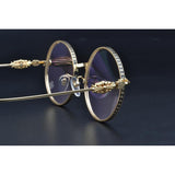 CHH Chrome Hearts Glasses carved high-end spectacle frame round literary spectacle frame