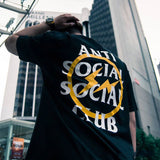 Anti Social Club T Shirt Short Sleeve Letter Print T-shirt Men and Women Loose