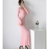 Women Dresses Slim-Fit Long Sleeve Dress