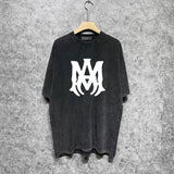 Amiri washed t-shirt large simple logo printing short sleeves
