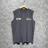 Amiri tank top billiards sketch printing