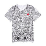 CDG Be Kind T Shirt Cotton Short-Sleeved T-shirt for Men