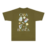 Casablanca T Shirts Fashion Print Street