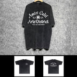 Amiri washed t-shirt artistic word short sleeves