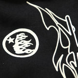 Hellstar Shorts Flame Print Casual Shorts