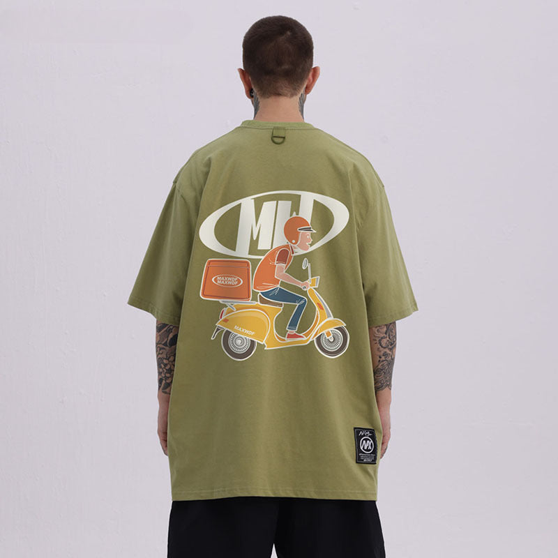 Men's T-shirt Fun Printing Oversize All-Matching
