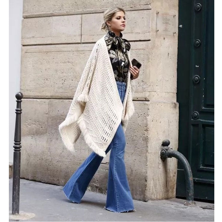 Women Jeans Stretch Slim Flare Pants