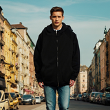 Mens Hoodie Loose Cotton Sweater