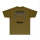Rhude T Shirts Printed Trendy Pure Cotton