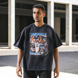 Mens Vintage T Shirt Short Sleeve T-Shirt Wash