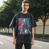 Mens Vintage T Shirt Washed Old Short Sleeve