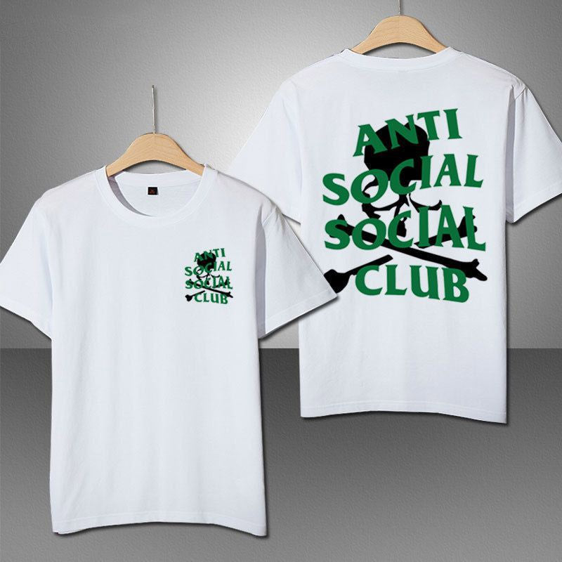 Anti Social High Quality Summer Luxury Print Letter T-Shirt