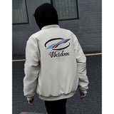 Unisex Baseball Jersey We11done Simple Loose Casual Jacket