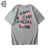 Anti Social Club T Shirt Men's Summer Men's Cotton Short-Sleeved T-shirt
