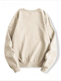 Tiger print sweatshirt, crew neck casual sweatshirt for win