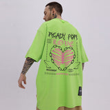 Men T-Shirt Letters Printed All-Matching Loose