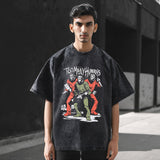 Mens Vintage T Shirt Wash Men's Short Sleeve T-Shirt