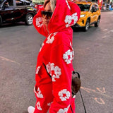 Denim Tears Hoodie Sweatpants Kapok Foam Printed Hoodie Trousers Suit(Options need to be purchased separately)