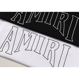 Amiri T Shirts Fashion Print Couple High Street