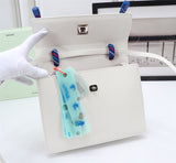 Off White Bag Casual Outdoor Convenient Tote Bag