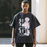 Mens Vintage T Shirt Short Sleeve T-Shirt Men