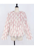 Women Fur Jacket Fashionable Warm Plush Coat