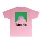 Rhude T Shirts Printed Trendy Pure Cotton