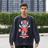 Mens Vintage Long Sleeve Shirt Print
