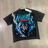 First Row T Shirts WARNING NOT SO QUIET WOLF CROPPED TEE