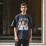 Mens Vintage T Shirt Crew Neck Washed Short Sleeves