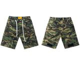 Godspeed Shorts Summer GOD Camo Overalls Denim Shorts