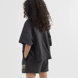 Fear of God Essentials Kids 1977 T-Shirt Children's Clothing Boys' round Neck Short Sleeve T-shirt