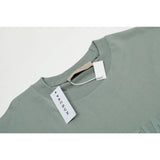 Fog Essentials T Shirts Spring Summer FOG Season 8 Flocking Letter Crew Neck Short Sleeves