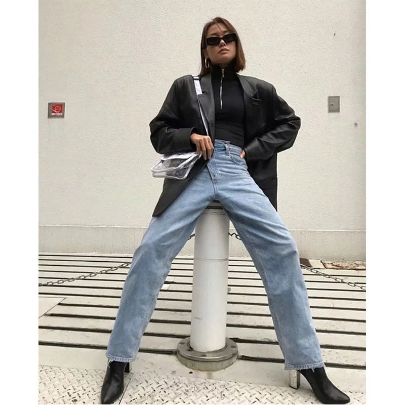 Women Jeans Retro Personality Design Temperament